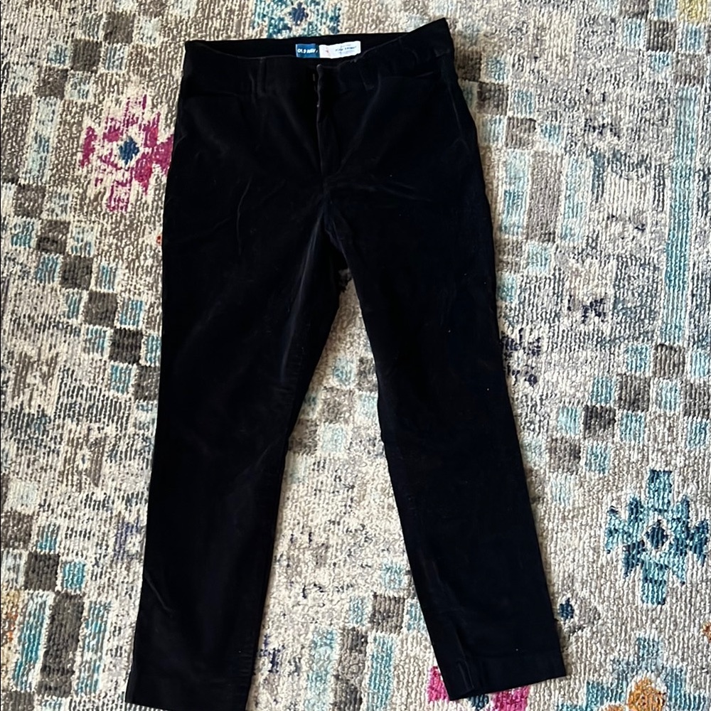 Old Navy Black Velvet Women’s Pants